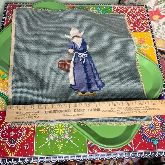 Dutch Girl Needlepoint - Picture 3 of 6